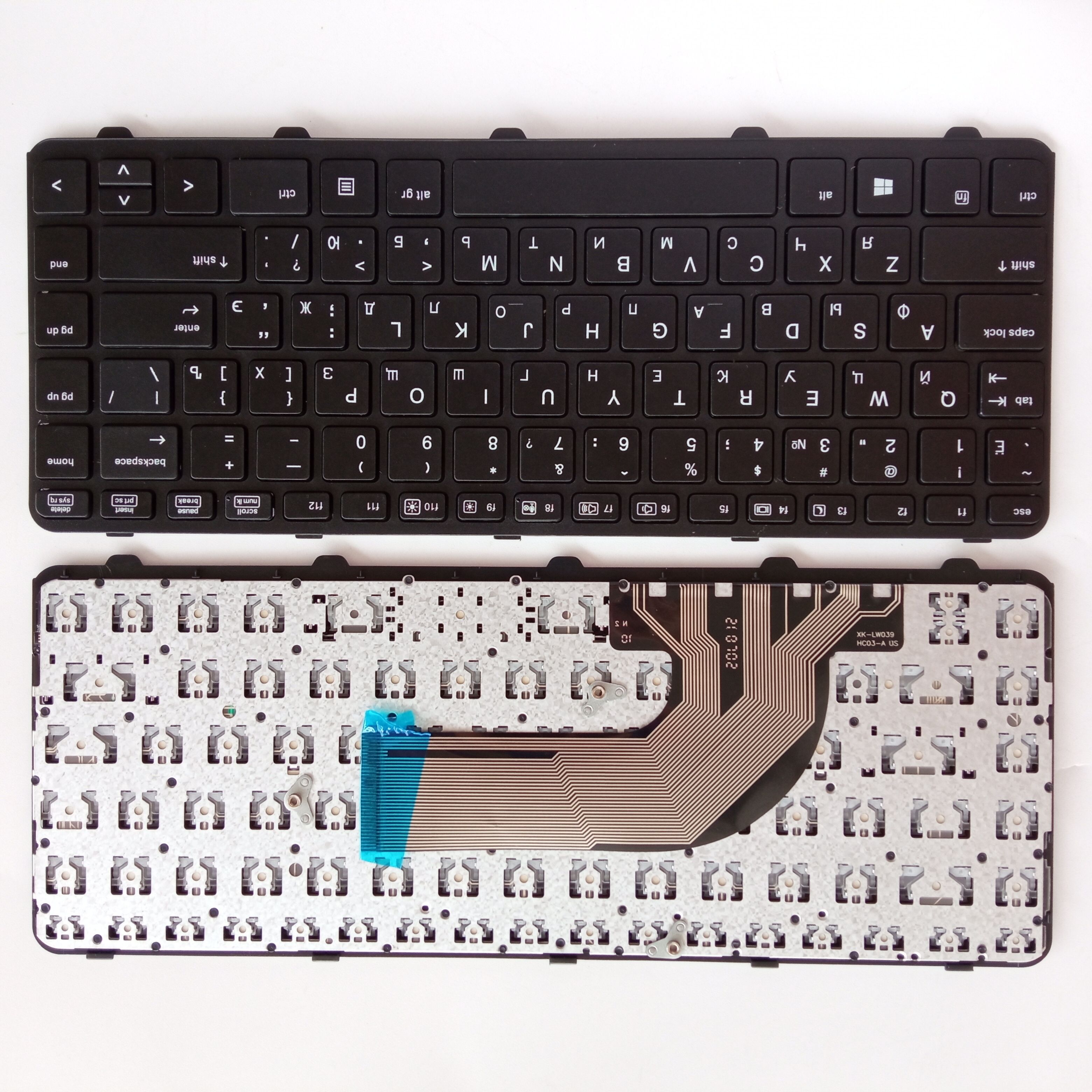 Picture of New Replacement Laptop Keyboard For HP 440G1/440G2/430G2/445G1/445G2 BLACK FRAME BLACK (OEM) RU Layout